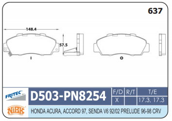 PASTILLA DELANTERA D503