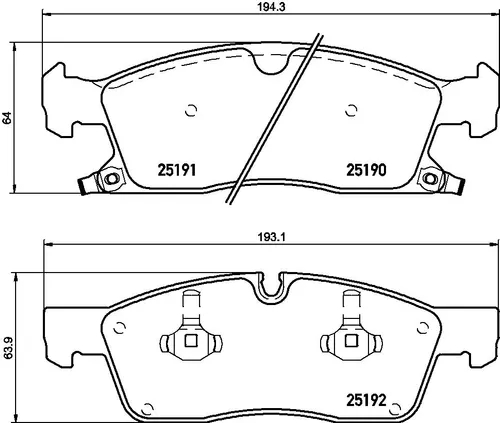PASTILLA DELANTERA D1455
