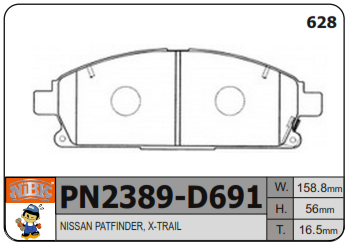 PASTILLA DELANTERA D691