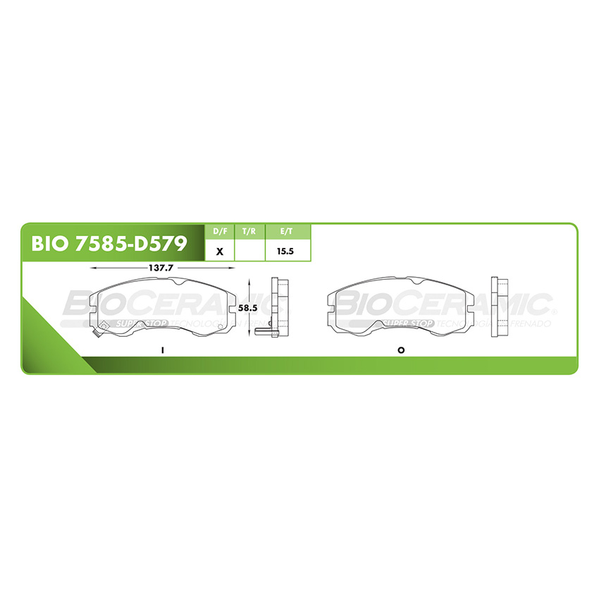 PASTILLA DELANTERA D579