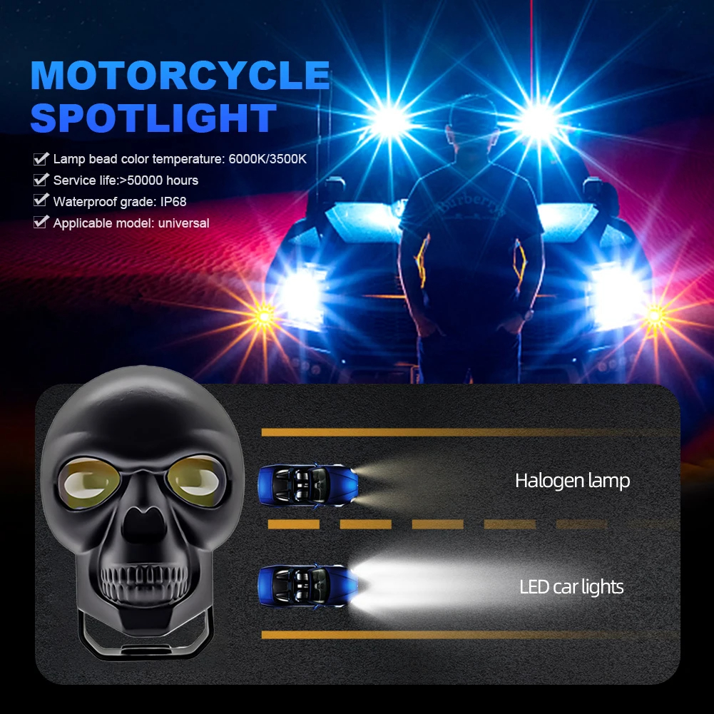 LED EN FORMA DE CRANEO JR-SKUL-60W-N