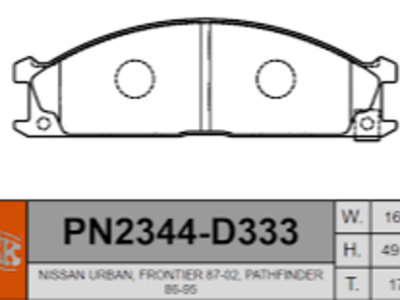 PASTILLA DELANTERA D333