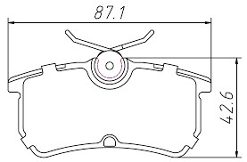 PASTILLA TRASERA D886