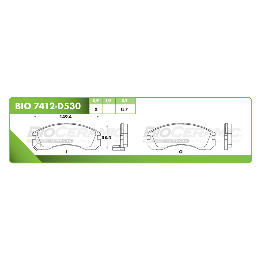 PASTILLA DELANTERA D530