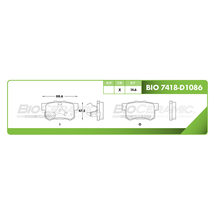 PASTILLA TRASERA D1086