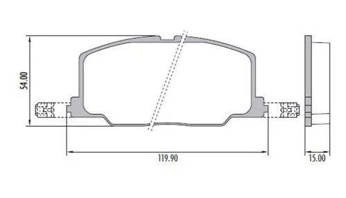 PASTILLA DELANTERA D356