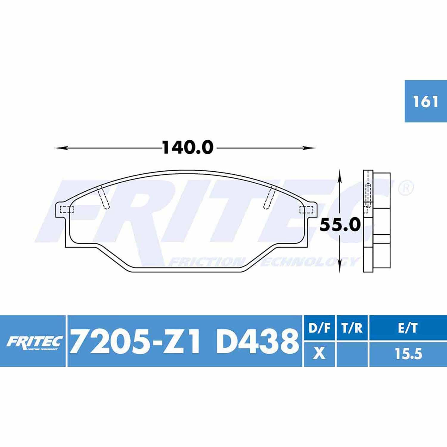 PASTILLA DELANTERA D438