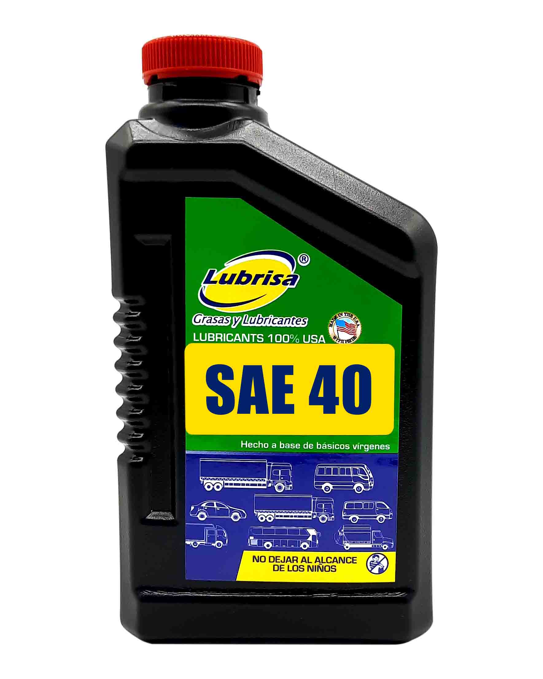 ACEITE PARA MOTOR SAE 40 EN PRESENTACION 946ML