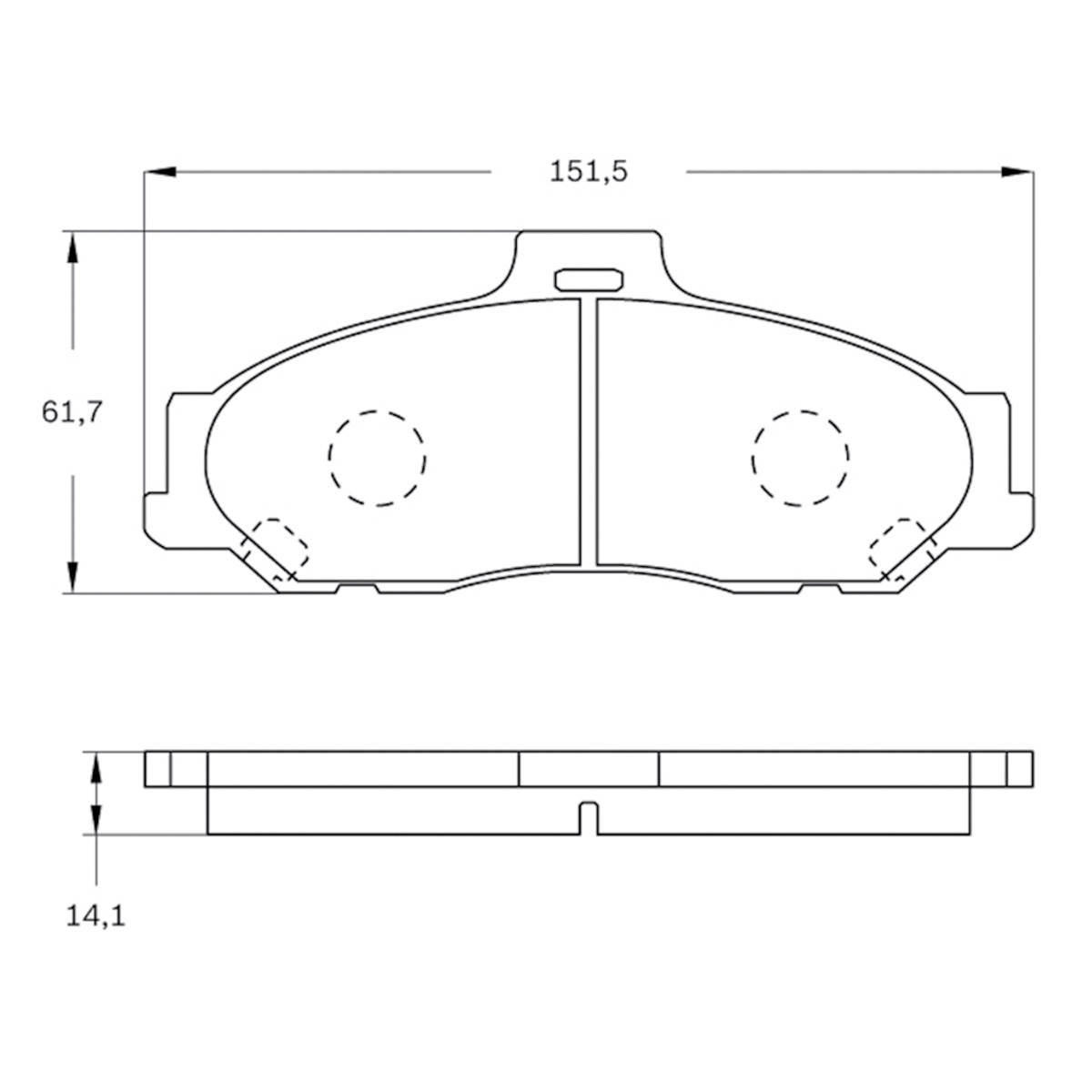 PASTILLA DELANTERA D1573