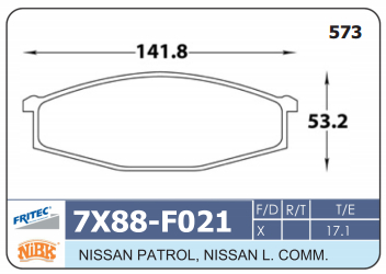 PASTILLA DELANTERA D1026