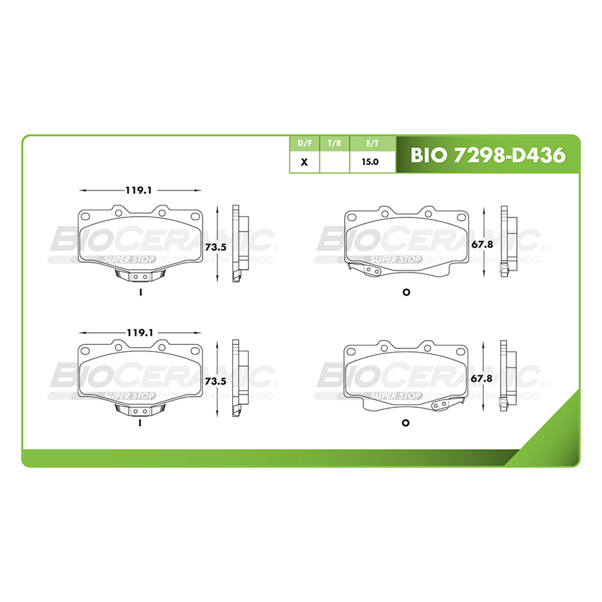 PASTILLA DELANTERA D436