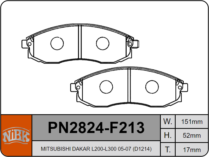 PASTILLA DELANTERA D1224