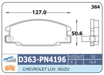 PASTILLA DELANTERA D363