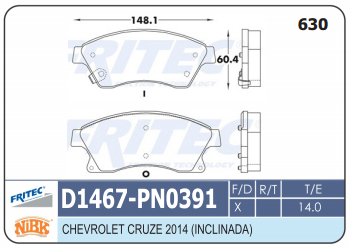 PASTILLA DELANTERA D1467