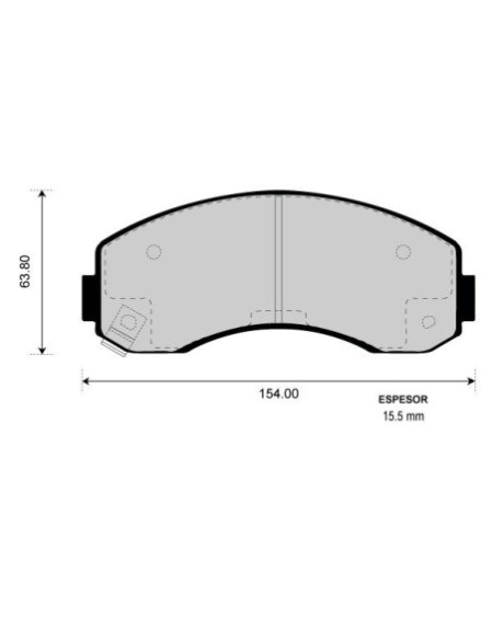 PASTILLA DELANTERA D1513