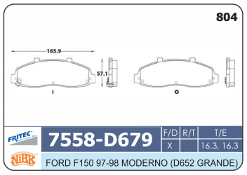 PASTILLA DELANTERA D679