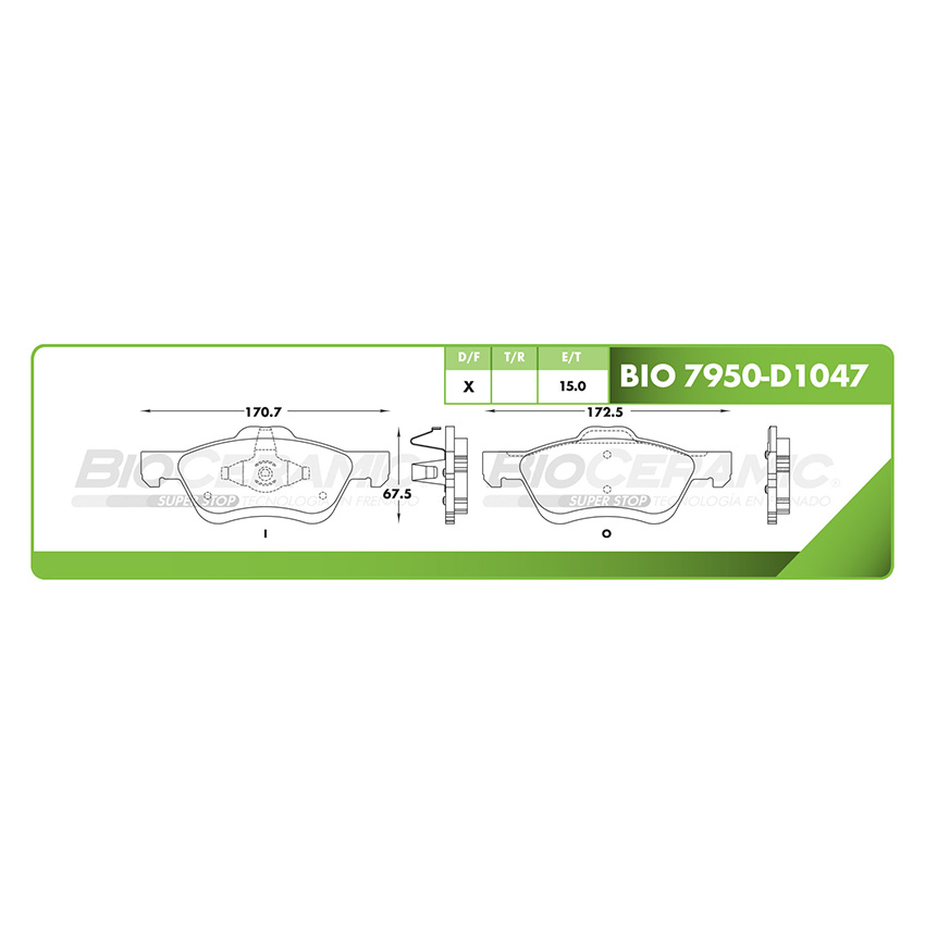 PASTILLA DELANTERA D1047