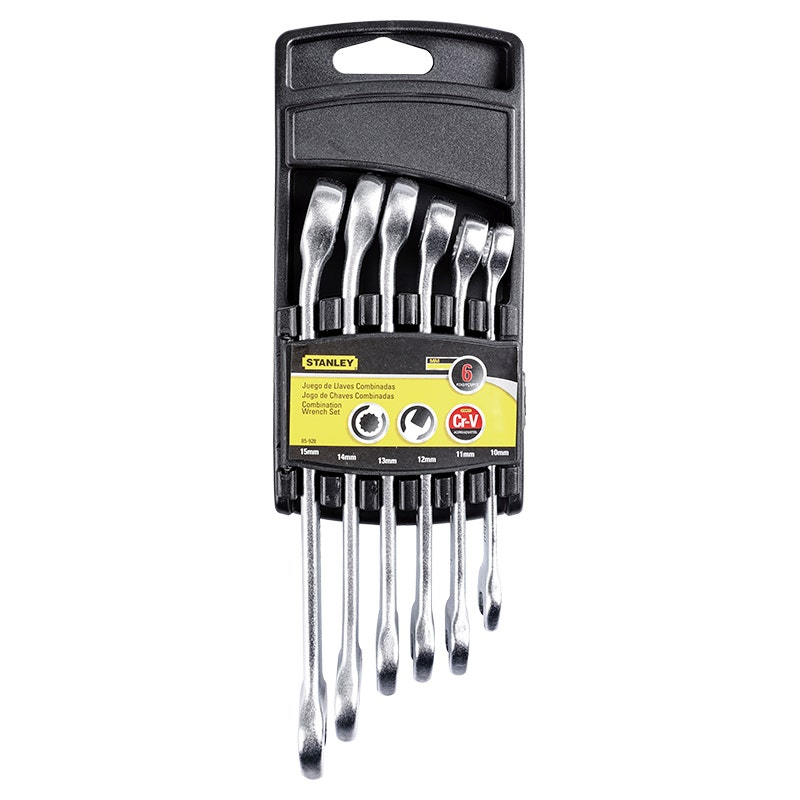 JUEGO DE LLAVES COMBINADAS STANLEY 10, 11, 12, 13, 14, 15 MM