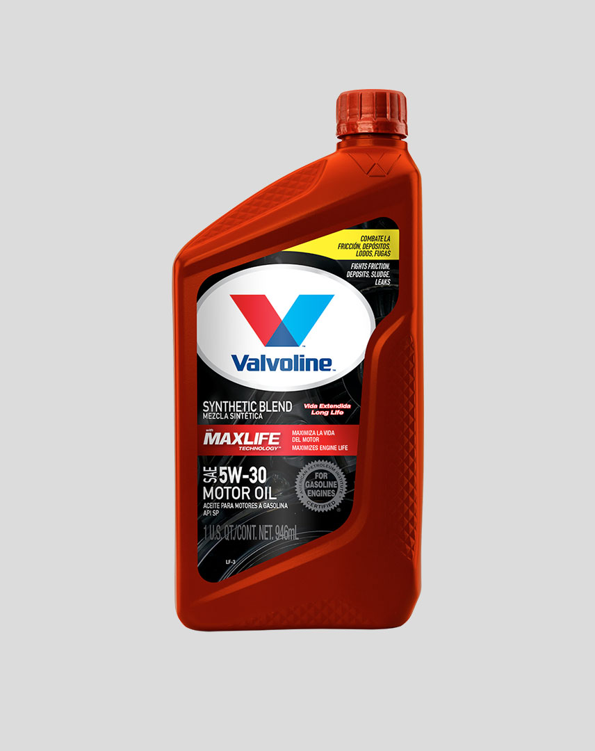 ACEITE PARA MOTOR A GASOLINA VALVOLINE SAE 5W-30 MAXLIFE 946 ML