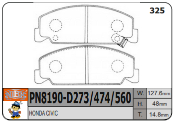 PASTILLA DELANTERA D560