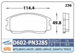 PASTILLA DELANTERA D602