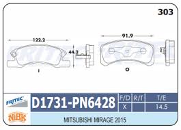 PASTILLA DELANTERA D1731