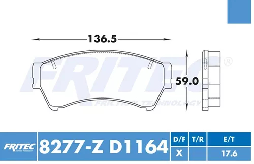 PASTILLA DELANTERA D1164