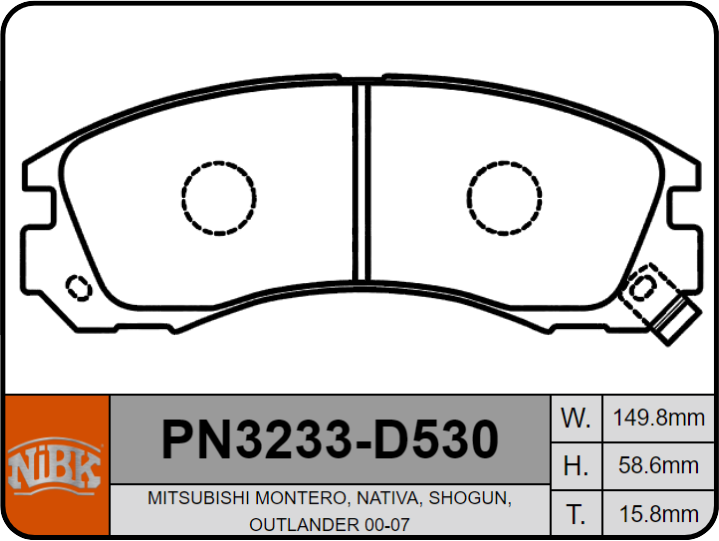PASTILLA DELANTERA D530