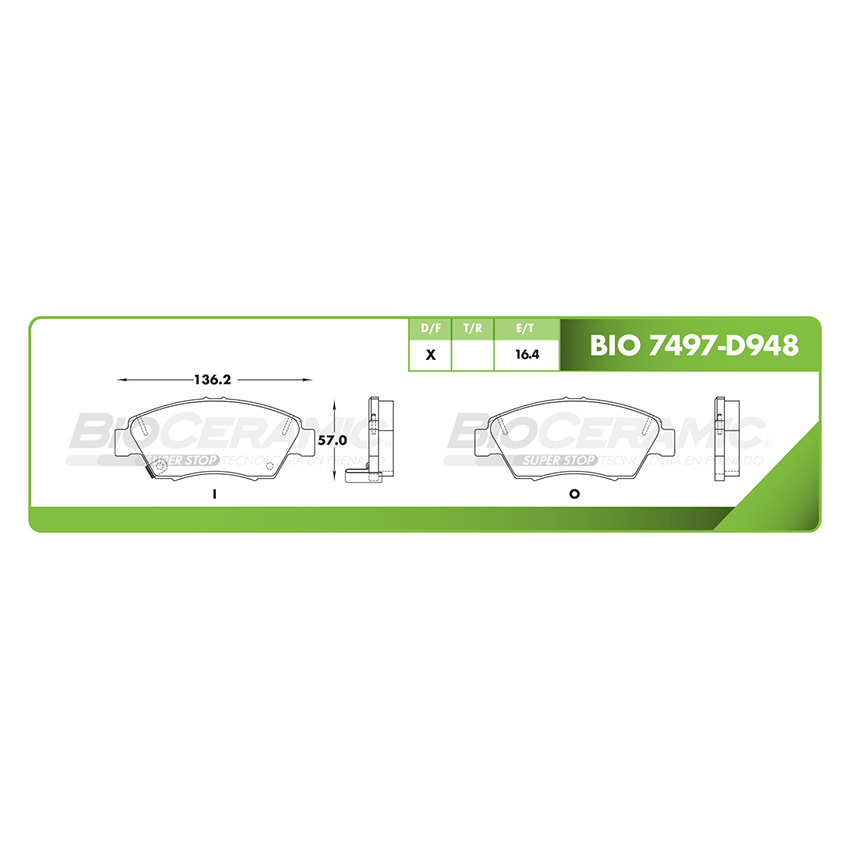 PASTILLA DELANTERA D948