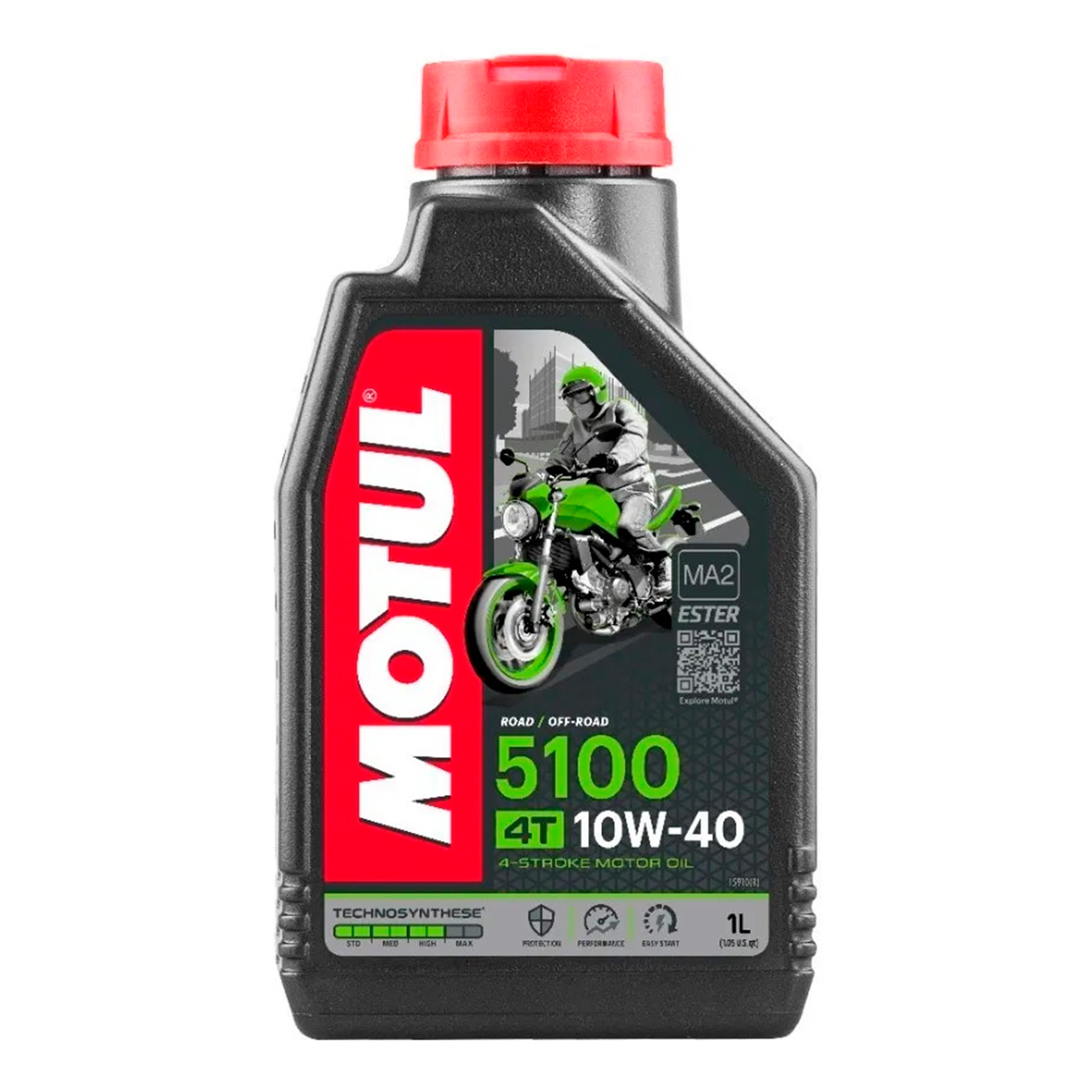 ACEITE 5100 4 T PARA MOTOCICLETA MOTUL 10W-40 1 L